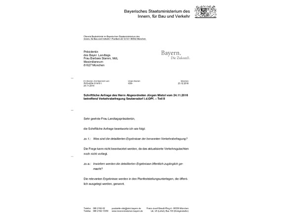 Verkehrsbefragung Seubersdorf i.d.OPf. - Teil II