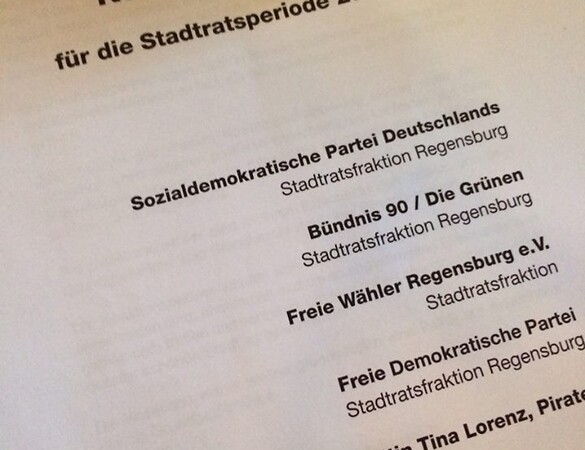Bunte Koalition mit grünem Bürgermeister in Regensburg