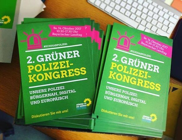 2. Grüner Polizeikongress: "Unsere Polizei: Bürgernah, digital und europäisch"