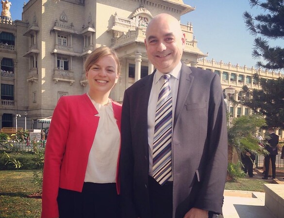 Jürgen Mistol und Katharina Schulze auf Delegationsreise in Indien