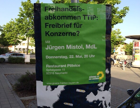 Veranstaltung zum Freihandelsabkommen in Neumarkt