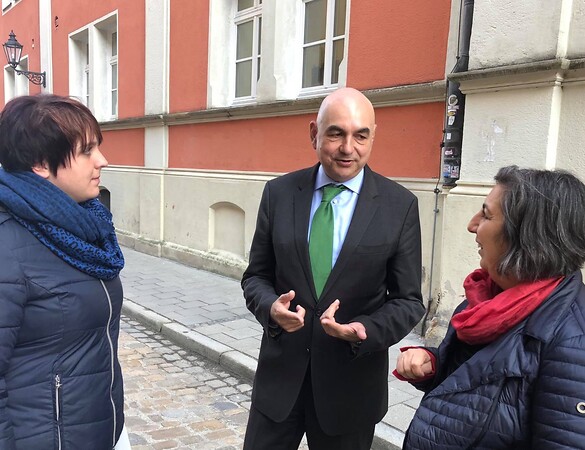 Ankerzentrumstour der Grünen Landtagsfraktion in Regensburg