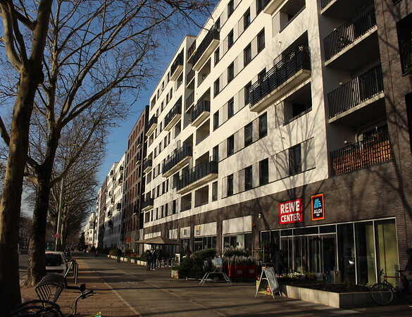 Wohnen auf dem Supermarkt