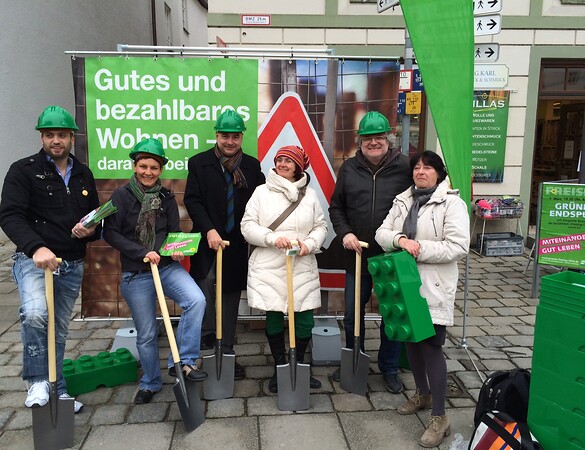 Grüne setzen Spatenstich für gutes und bezahlbares Wohnen