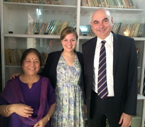 (&copy;&nbsp;Gespräch bei der Frauenrechtsbewegung Vimochana mit Corinne Kumar)