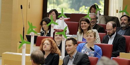 Für die Energiewende: im Parlament und auf der Straße &ndash; (&copy;&nbsp;Redaktionsbüro Auerbacher)