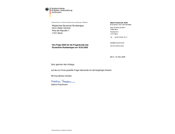 Anfrage Stefan Schmidt