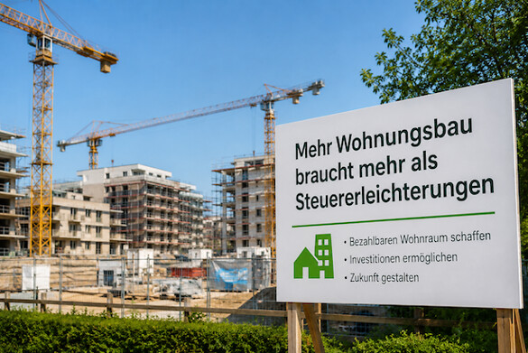 Mehr Wohnungsbau braucht mehr als Steuererleichterungen
