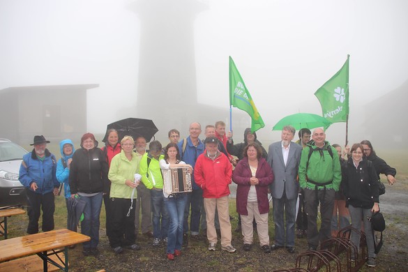 Grenzüberschreitende deutsch-tschechische Wanderung auf den Čerchov