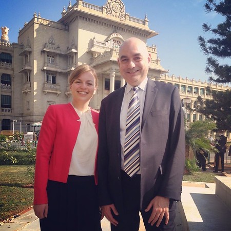 Jürgen Mistol und Katharina Schulze auf Delegationsreise in Indien