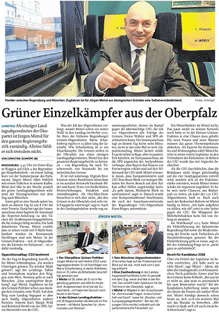 Grüner Einzelkämpfer aus der Oberpfalz