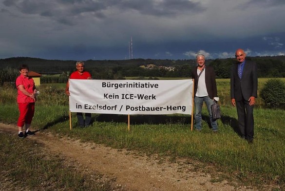 Debatte um den Bau des ICE-Werks