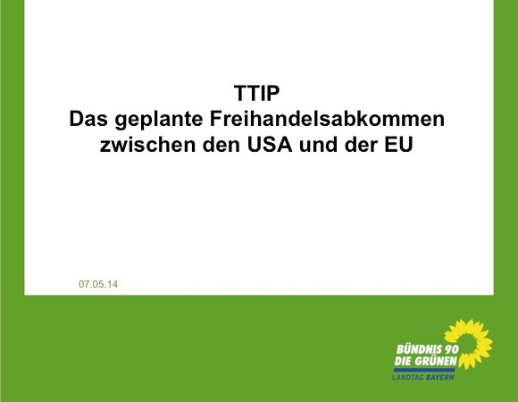 Veranstaltung zum Freihandelsabkommen in Amberg