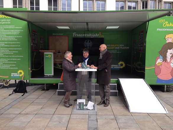 Roadshow der Grünen Landtagsfraktion „Die Hälfte der Macht den Frauen!“