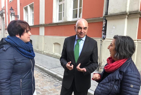 Ankerzentrumstour der Grünen Landtagsfraktion in Regensburg