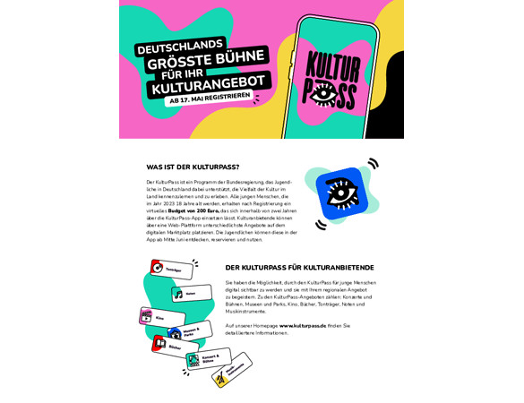 Informationen zum KulturPass