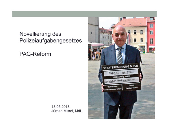 Powerpointpräsentation zur PAG-Reform