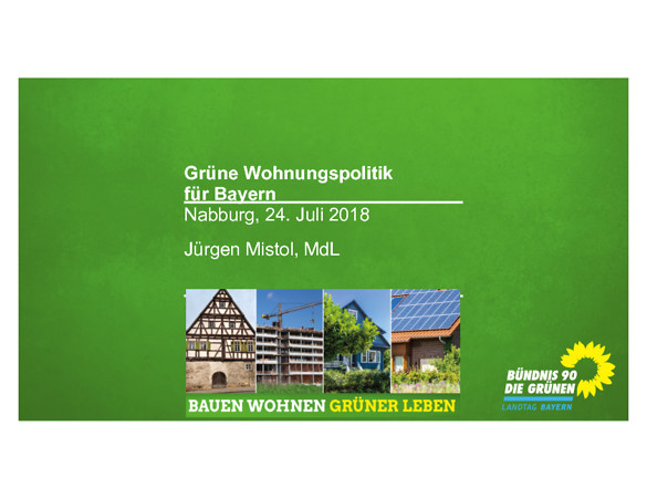 Grüne Wohnungspolitik für Bayern