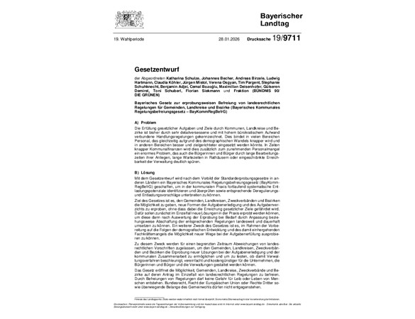 Entbürokratisierungs-Gesetz