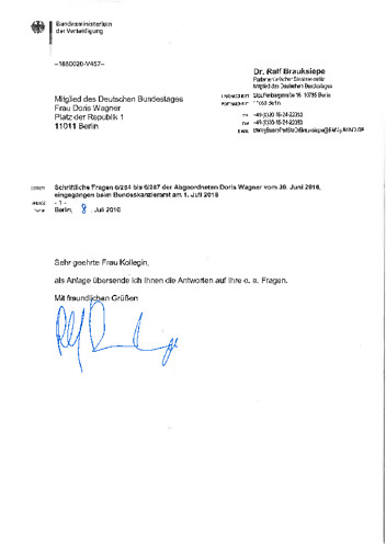 Antwort der Bundesregierung