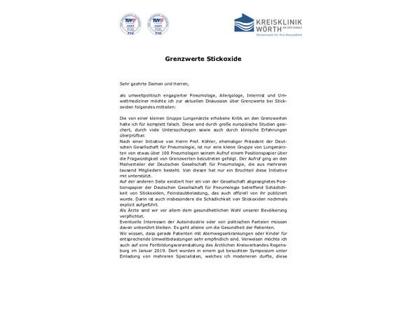 Stellungnahme von Dr. Wolfgang Sieber