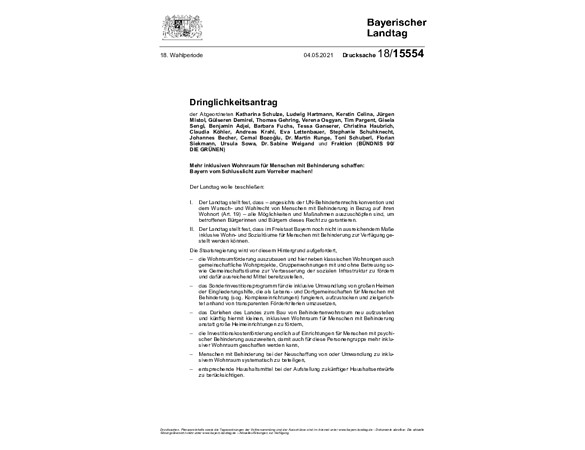 Dringlichkeitsantrag