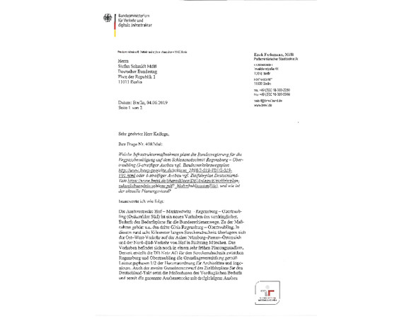 Anfrage an die Bundesregierung